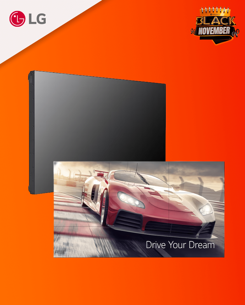 MONITOR PROFISSIONAL LG VIDEO WALL 55, BORDA 1.74 MM, 500 CD_M², WEBOS, 24_7