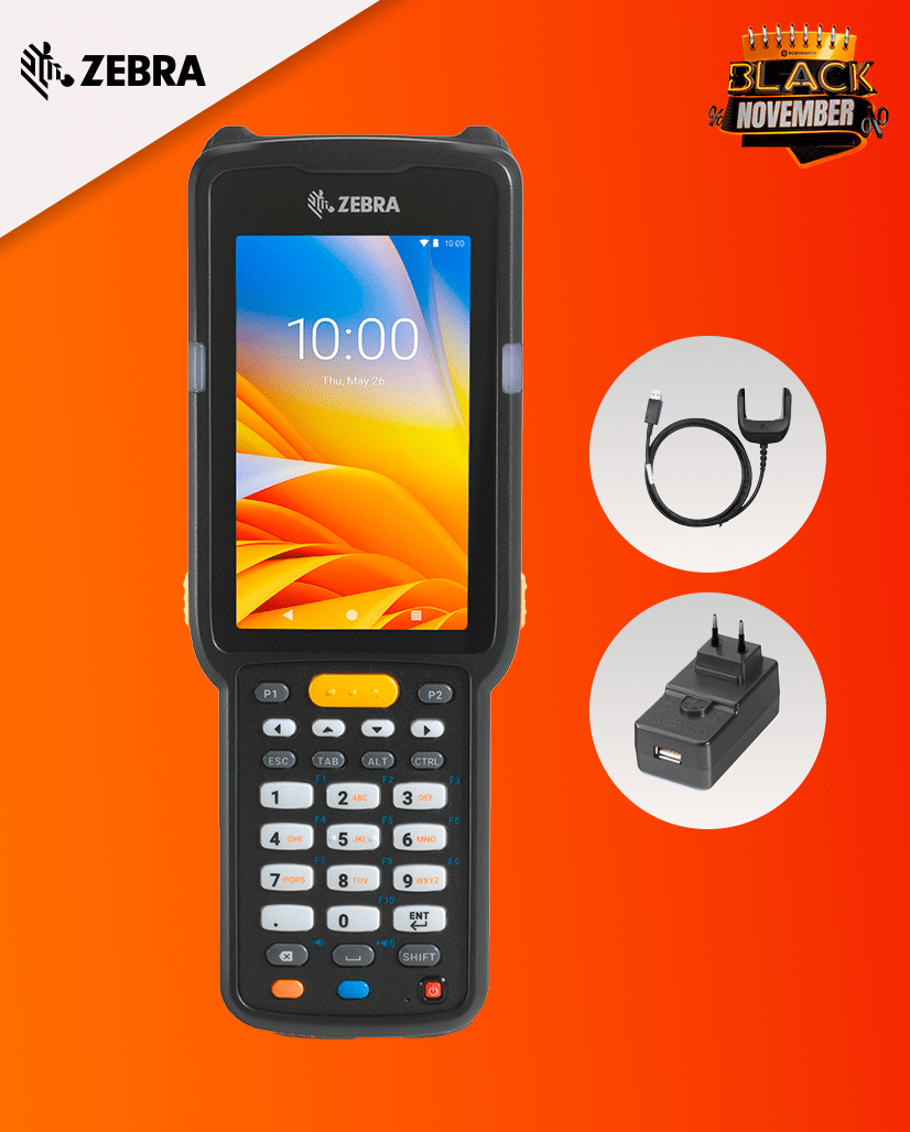 ZEBRA-MC330L-GJ4EG4RW-CBL-MC33-USBCHG-01-PWR-WUA5V12W0BR